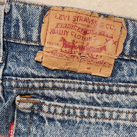 VTG 80s 90s Levis 550 XX 550XX Mens 36x32 USA Made Blue Denim Jeans